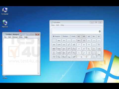 Adjust the height of the notepad window to be approximately equal to the height of the calculator window. Adjust the height of the notepad window to be approximately equal to the height of the calculator window.