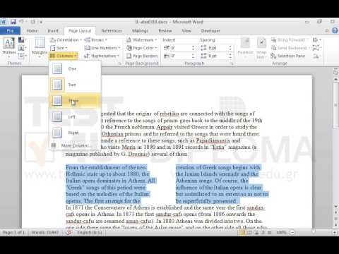Change layout of the second paragraph from two columns to three columns. Change layout of the second paragraph from two columns to three columns.