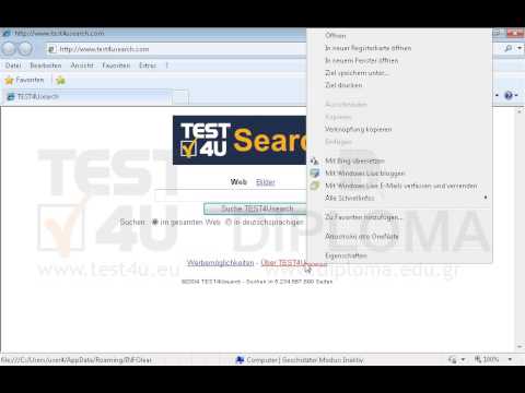 Öffnen Sie in einem neuen Fenster den Link Über TEST4USearch, der sich in der aktuellen Seite befindet. Öffnen Sie in einem neuen Fenster den Link Über TEST4USearch, der sich in der aktuellen Seite befindet.