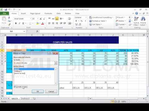 Make a copy of the SALES worksheet and move it after the 2ndhour2 worksheet. Make a copy of the SALES worksheet and move it after the 2ndhour2 worksheet.