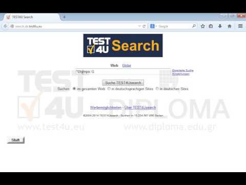 Suchen Sie nach den Webseiten, die den Text Olympic Games Athens 2004 enthalten. Bevor Sie auf Absenden drücken, stellen Sie sich sicher, dass die Seite mit den Ergebnissen angezeigt wird. Suchen Sie nach den Webseiten, die den Text Olympic Games Athens 2004 enthalten. Bevor Sie auf Absenden drücken, stellen Sie sich sicher, dass die Seite mit den Ergebnissen angezeigt wird.