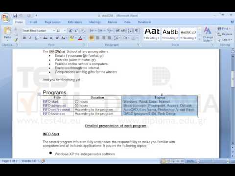 Delete the third column of the table of the current document.