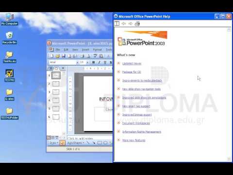 Show any topic of the Microsoft PowerPoint help tool. Make sure that help appears in a new window. Show any topic of the Microsoft PowerPoint help tool. Make sure that help appears in a new window.