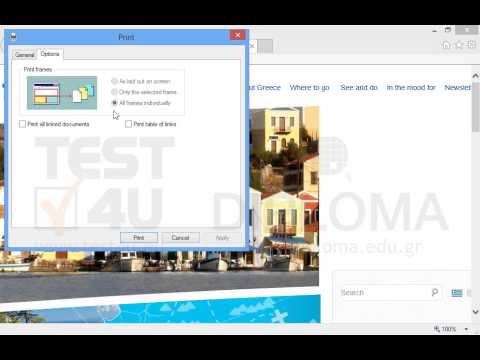 Print the active webpage displaying a table of all possible links to the default printer. Print the active webpage displaying a table of all possible links to the default printer.