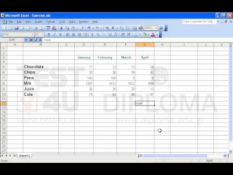 Use the appropriate function in the cell G12 to calculate the average of the values displayed in the cell range G5:G10. Use the appropriate function in the cell G12 to calculate the average of the values displayed in the cell range G5:G10.