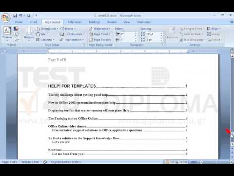 Use page break to insert an empty page at the beginning of the document. Then, update the fields of the Table of Contents that you will find at the end of the document.