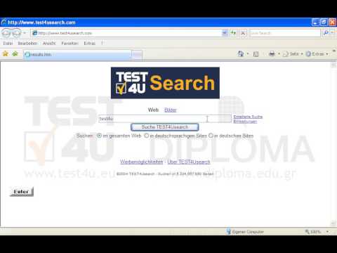 Suchen Sie im Netz nach Informationen über test4u
Bevor Sie auf Absenden drücken, stellen Sie sich sicher, dass die Seite mit den Ergebnissen angezeigt wird. 