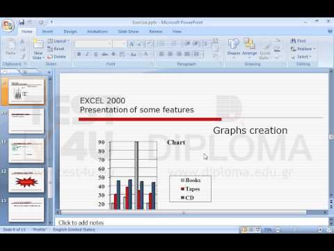 Make sure the title of the chart which appears on the current slide is not displayed. Make sure the title of the chart which appears on the current slide is not displayed.