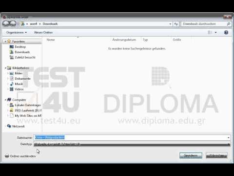 Speichern Sie die aktuelle Webseite im Ordner TEST4UFolder, der sich auf dem Desktop befindet, als komplette Webseite unter dem Namen test.htm