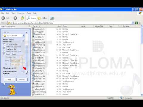 Locate the TEST4UFolder folder on your desktop and search for all FIX type files of at least 10 kB , under a filename starting with letter a, that have been modified during past month. Do not close the search window. Locate the TEST4UFolder folder on your desktop and search for all FIX type files of at least 10 kB , under a filename starting with letter a, that have been modified during past month. Do not close the search window.