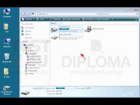 Create a shortcut of the hard disk C:\ on your desktop under the name myDriveC Create a shortcut of the hard disk C:\ on your desktop under the name myDriveC
