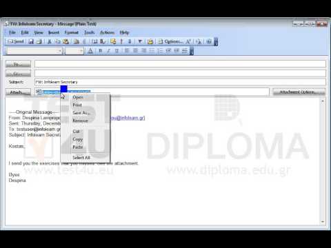 Forward the email with subject Infolearn Secretary which appears in your Inbox to Kostas Goutoudis without the attached file. Insert the text I have deleted the files at the beginning of the new email message.