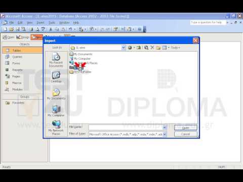 Delete the Products table. Import the Products file from the IL-ates\Excel folder of your desktop. Name the table Products. Make sure the ID field does not allow entering duplicates.