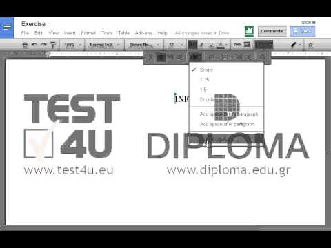 Apply all necessary formats on the document appearing on your screen, so that it looks like the document appearing on file Exercise.pdf. 
The paragraph is exactly centered both horizontally and vertically.