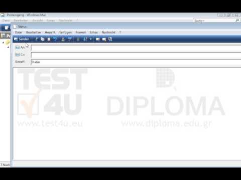 Verfassen Sie eine neue Nachricht und geben Sie im Betreff den Text Status ein. Speichern Sie dann die Nachricht im Ordner Entwürfe und schließen Sie sie. 