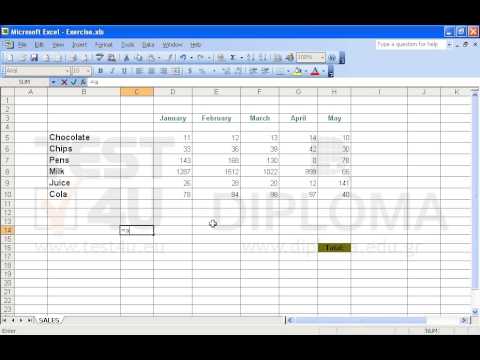 Navigate to the cell C14 of the active worksheet and insert there the appropriate function to display the average of the values of the cell range D6:D9. Navigate to the cell C14 of the active worksheet and insert there the appropriate function to display the average of the values of the cell range D6:D9.