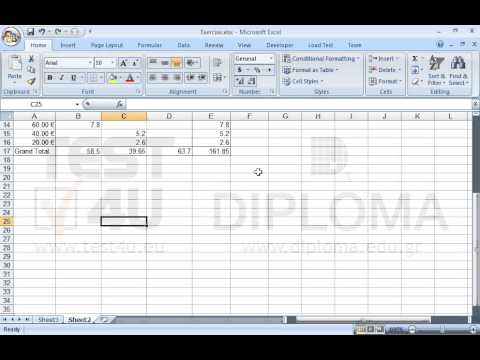 Apply descending sorting on the pivot table by the field Sales in EURO.