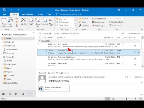 Forward the email with subject Infolearn Secretary which appears in your Inbox to Kostas Goutoudis inserting the text I send you the files too at the beginning of the new email message.