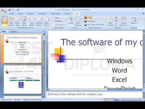 Create one more window for the current presentation and change the zoom percentage to 100%. Create one more window for the current presentation and change the zoom percentage to 100%.