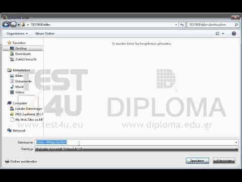 Speichern Sie die aktuelle Webseite im Ordner TEST4UFolder, der sich auf dem Desktop befindet, als komplette Webseite unter dem Namen test.htm