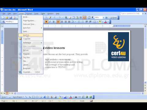 Insert the symbol ® in the end of the word cert4u appearing in the document Heading.