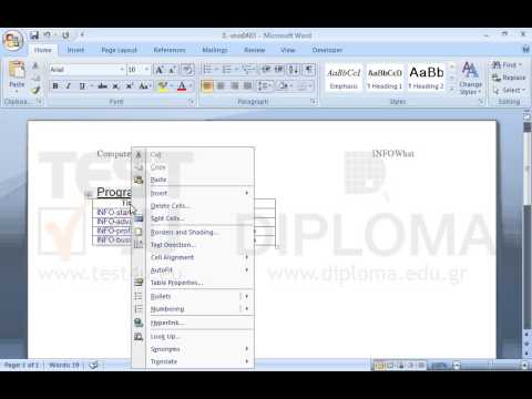 Align the text of the first cell of the table to bottom and right.