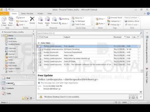 Display the Calendar on the content pane. Display the Calendar on the content pane.