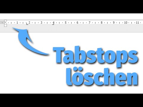 Löschen Sie die Tabstopps bzw. die Tabstoppzeichen von den ersten 2 Zeilen des Dokuments. 