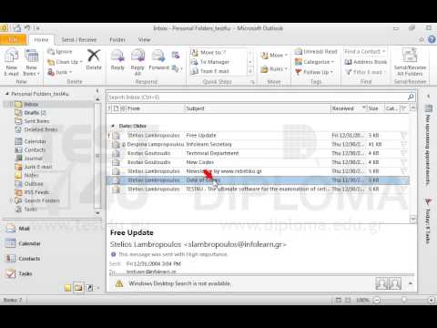 Mark the email with subject Date of Exams as unread. Mark the email with subject Date of Exams as unread.