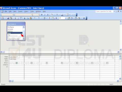 Insert the appropriate criteria in the current query so that it returns only the customers whose PC begins with 54. Save and close the query. Insert the appropriate criteria in the current query so that it returns only the customers whose PC begins with 54. Save and close the query.
