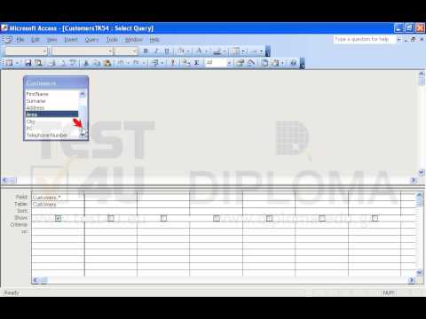 Insert the appropriate criteria in the current query so that it returns only the customers whose PC begins with 54. Save and close the query.