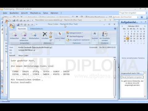 Schließen Sie die Nachricht mit dem Titel Neue Codes. 