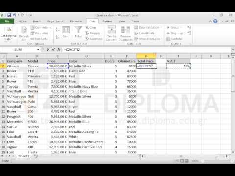 Create two new worksheets in the existing workbook, so that they look identical to the ones of the following photos: Pivot.jpg and Scenario.jpg, located in the IL-ates\Excel folder on your Desktop.