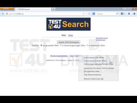 Öffnen Sie in einem neuen Fenster den Link Über TEST4USearch, der sich in der aktuellen Seite befindet. Öffnen Sie in einem neuen Fenster den Link Über TEST4USearch, der sich in der aktuellen Seite befindet.