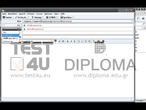 Verfassen und senden Sie eine neue Nachricht an info@myserver.gr und eine Kopie (Cc) an stelios@myserver.gr mit dem Betreff Neuer Test und den Text Laden Sie die neuen Versionen herunter 