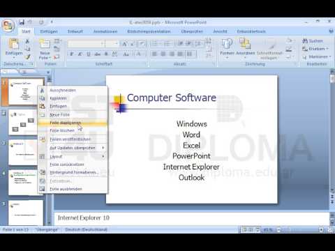 Duplizieren Sie die Folie mit dem Titel Computer Software. 