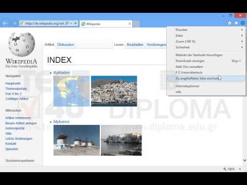 Zeigen Sie die Informationen über Internet Explorer an. Zeigen Sie die Informationen über Internet Explorer an.