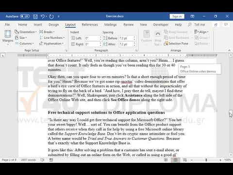 Navigate to the last page of the document and insert a classic style Table of Contents using bullets as tab leader just under the text Table of Contents.
Then insert a page break just after the text Taming Templates by Nate Keyes which appears on the first page of the document.
Navigate to the text Free technical support solutions to Office application questions which appears on the 5th page and apply the same style as the one used for the heading Office Online video demos (which appears above the text). Then update the table of contents. Navigate to the last page of the document and insert a classic style Table of Contents using bullets as tab leader just under the text Table of Contents.
Then insert a page break just after the text Taming Templates by Nate Keyes which appears on the first page of the document.
Navigate to the text Free technical support solutions to Office application questions which appears on the 5th page and apply the same style as the one used for the heading Office Online video demos (which appears above the text). Then update the table of contents.