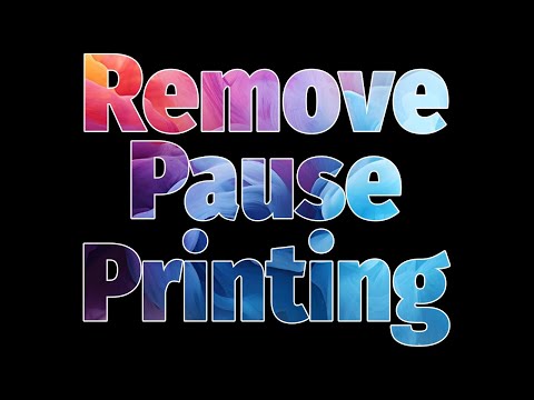 Remove Pause printing on PS_Printer printer.