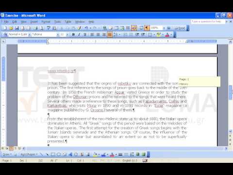 Delete the page break displayed under the word conditions on the first page of the document and replace it with a section break on the next page. Also, apply Landscape orientation only on the last page of the document.