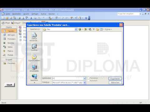 Exportieren Sie die Tabelle Produkte im Ordner IL-ates\files auf Ihrem Desktop im Text-Format unter dem Namen PR.txt 