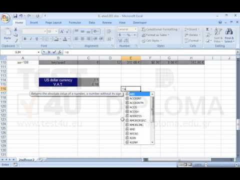 In the cell E116 enter a function that calculates the average cost of the products displayed in the cell range Å3:Å110. In the cell E116 enter a function that calculates the average cost of the products displayed in the cell range Å3:Å110.