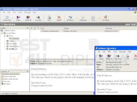 Print the email with subject INFOlearn Secretary located in the Secretary folder (subfolder of the Inbox folder).