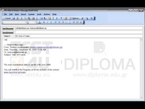 Reply to all senders which appear in the email with subject Date of Exams located in your Inbox, inserting the text I will stop by the Computer School at the beginning of the new email message.
