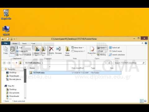 Paste the contents of the clipboard into the TEST4UFolderNew folder on your desktop.