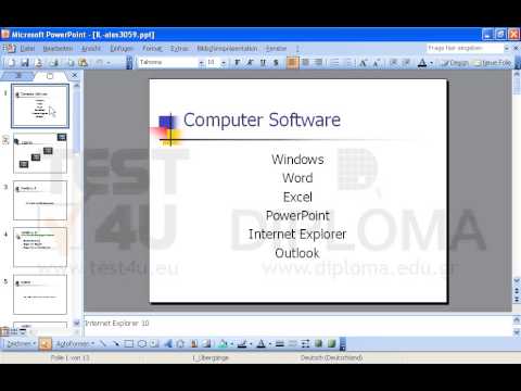 Duplizieren Sie die Folie mit dem Titel Computer Software. 