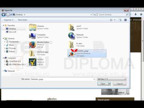 Use the Mozilla Firefox current window to visit the Rebetiko_page link appearing on your desktop. Use the Mozilla Firefox current window to visit the Rebetiko_page link appearing on your desktop.