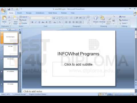 Show any topic of the Microsoft PowerPoint help tool.