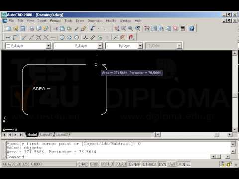 Calculate the area of the object. Modify the text Area= by entering the result of the calculation. Calculate the area of the object. Modify the text Area= by entering the result of the calculation.
