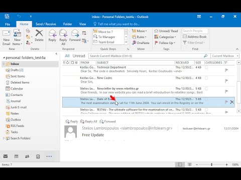 Reply to all senders which appear in the email with subject Date of Exams located in your Inbox, inserting the text I will stop by the Computer School at the beginning of the new email message. Reply to all senders which appear in the email with subject Date of Exams located in your Inbox, inserting the text I will stop by the Computer School at the beginning of the new email message.